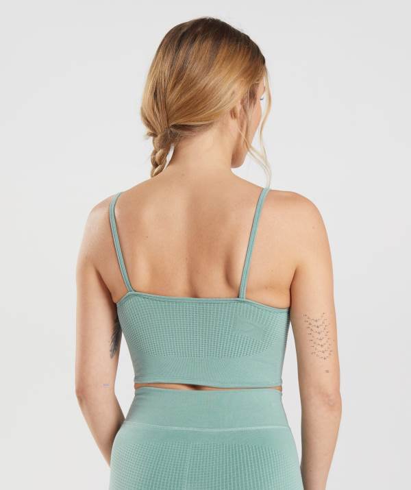 Damske Športové Podprsenky Gymshark Pause Seamless Bralette Modre | NZ1586032